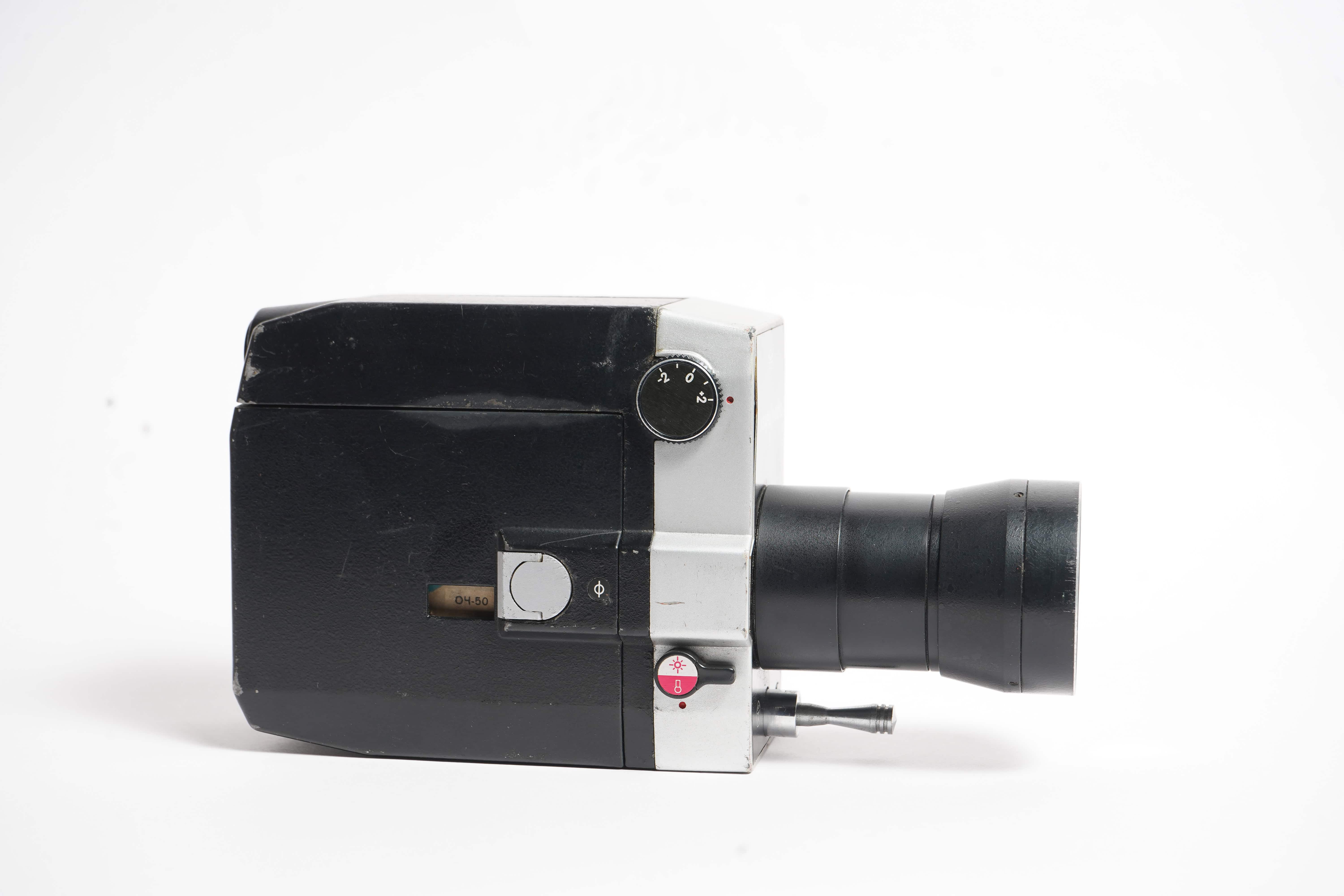 Vintage camera prepared for specialist review